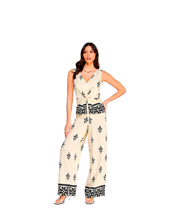 Conjunto de dos piezas de lino